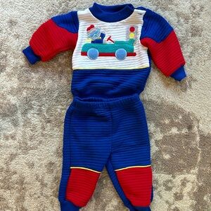 Vintage teddy color block set